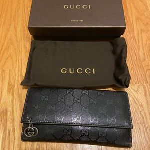 Gucci GG imprime Pierce Continental Wallet (Used)